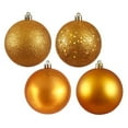 thumbnail image 2 of Vickerman 6 in. 4 Finish Ball Ornament - Set of 4, 2 of 2
