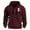 Wine, variant on Cmfcve Men's Big & Tall Hoodies Half-Zip Hooded Work Sweatshirt Long Sleeve Multiple Pockets Color Blocked Outdoor Jacket Top
