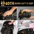 thumbnail image 4 of 40th Birthday Gifts Women Men Blanket, 40 Year Old Gifts for Women Men, Happy 40th Birthday Gift for Her Him Unique, Best Mens 1985 40 Birthday Decorations Ideas Throw Blanket 60"X50", 4 of 6