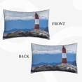 thumbnail image 2 of Lsque Lighthouse On The Waters Pattern Pillow Case – Soft & Cozy Throw Pillow Cover, Hypoallergenic Cushion Case for Sleeping Women with Envelope Closure-20"x30", 2 of 6