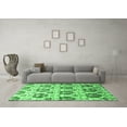 thumbnail image 3 of Ahgly Company Indoor Rectangle Abstract Emerald Green Contemporary Area Rugs, 2' x 4', 3 of 4