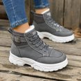 thumbnail image 4 of Rokment Platform Snow Boots for Women with Fleece Lined 2025 Winter Thermal Chunky High Top Fashion Sneakers Combat Ankle Booties, 4 of 7
