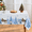 White, variant on Yastouay Christmas Tablecloth Snowman Christmas Table Cover Red Square for Xmas Dinner Party Tables, 55" x 55"