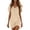 Beige, variant on Summer Dresses for Women 2026 V-Neck Casual T-Shirt Dress
