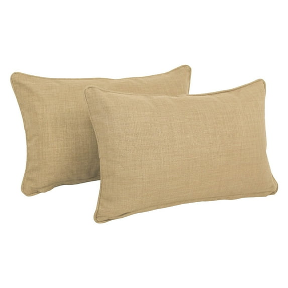 Blazing Needles Reo Outdoor Back Support Throw Pillows - Set of 2