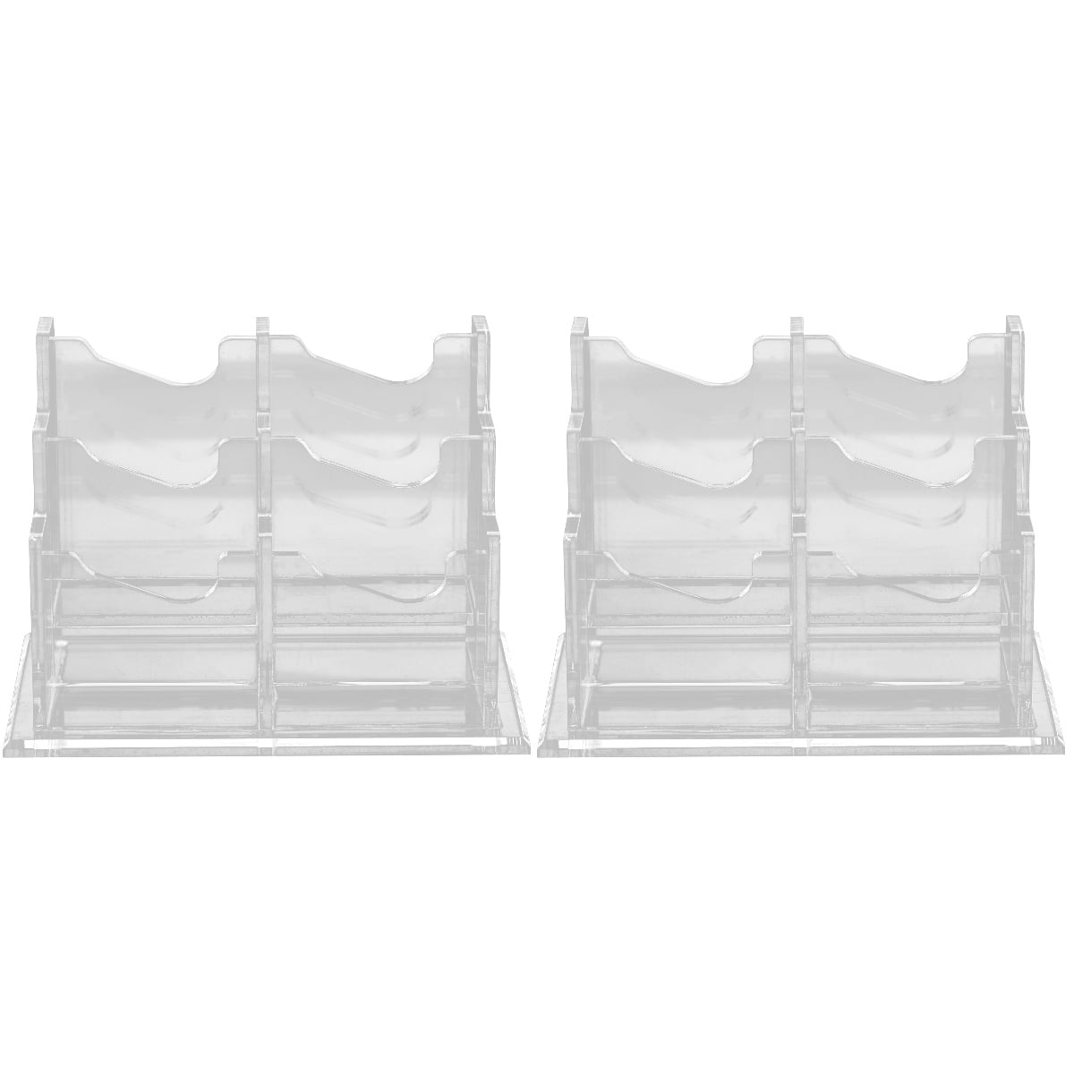 FRCOLOR 2pcs Business Cards Holder Name Cards Container Cards Storage Holder Office Supply