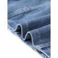 thumbnail image 5 of Womens Denim Jacket 2026 Casual 3/4 Sleeve Collared Button Down Crop Jean Jacket Coats XL Blue, 5 of 6
