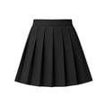 thumbnail image 2 of LEKWK Uniform Skirts for Girls High Waist Pleated Skorts A Line Mini Tennis Black Skirt with Built in Shorts School Clothes Size 3-4, 2 of 7