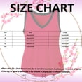 thumbnail image 3 of vigerkar Womens V Neck Tank Tops Summer Cute Loose Fit V Back Sleeveless Shirts (Blue, S), 3 of 9