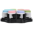 thumbnail image 4 of 8 Colors Petal Shape Ink Pads,Craft Rainbow Finger Ink Pads Stamps Finger Ink Pads Small Rubber  Ink Pads For Card Making Scrapbook Kids Painting DIY, 4 of 8