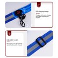 thumbnail image 4 of Shoulder Belt Ergonomics Buckles LED Reflective Night Safety LED Reflective High-Visibility Lanyard Elastic Safety Belts Keyring Jogging Blue, 4 of 9
