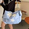 thumbnail image 2 of Lindo Bolso Mensajero Casual Y Versátil Pentagrama Nailon Bandolera Un Hombro Mujer S () Azul, 2 of 9