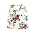 thumbnail image 4 of Craaazy Long Sleeve Shirts for Women V Neck Fall Tops Vintage Floral Gifts Printed Tunic Tops, 4 of 4