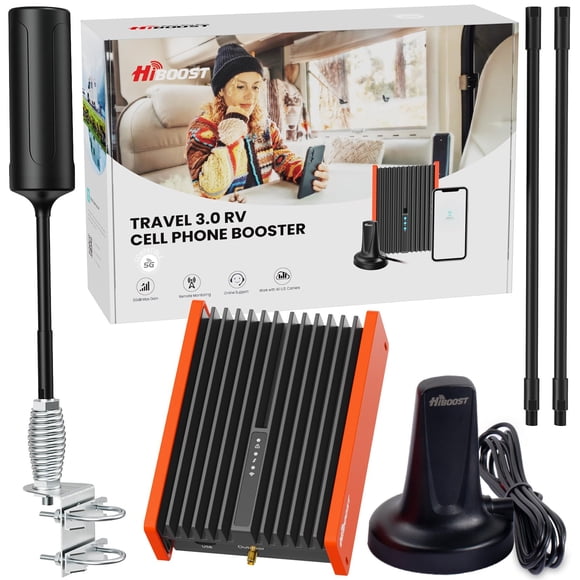 Amplificador de señal de teléfono celular HiBoost RV 3.0 para todos los operadores