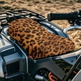 thumbnail image 3 of Uorisanigo Cheetah Leopard Print ATV Seat Covers Universal Waterproof-Resistant Four-Wheeler Seat Cover Fits for Polaris Sportsman 570 450 850 & Honda Rancher 420 Anti-Slip Seats Cushion, 3 of 7