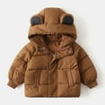 thumbnail image 2 of Coerni 1-6T Baby Girl Boy Winter Fleece Coats Toddler Warm Puffer Jackets Kids Down Alternative Outerwear 2t Winter Jacket for Girls, 2 of 9