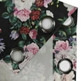 thumbnail image 4 of Ambesonne Grommet Curtain, , 50"x120", Jade Green and Dark Pink, 4 of 5