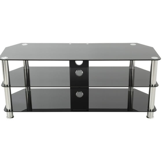 Avf Classic Corner Glass Tv Stand With Cable Management For Up To 60