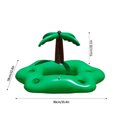 thumbnail image 4 of Tdxkok Inflatable Cloud Floating Drink Holder with Cup Slots and Ice Storage,Pool Beverage Tray for Swimming Pool,Beach,Hot Tub,Summer Party and Outdoor Gatherings, 4 of 6