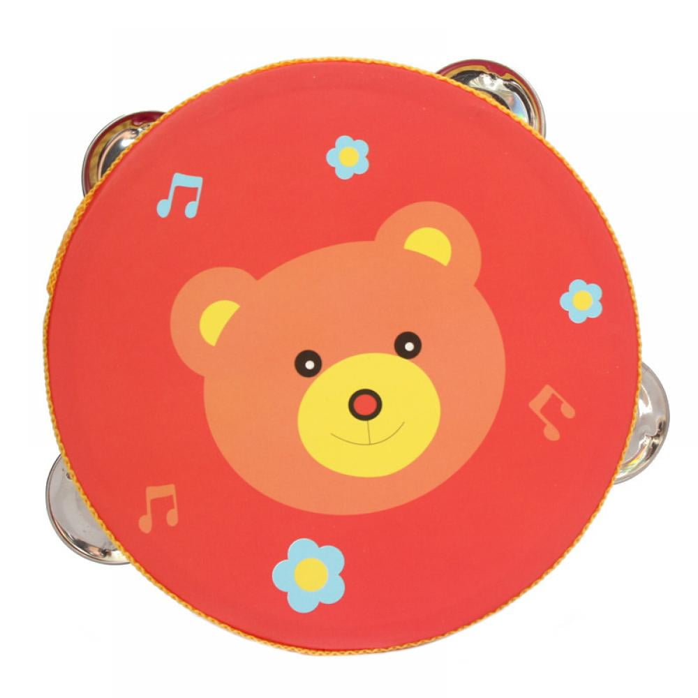 Wooden Tambourine Kids Mini Musical Instrument Toy,Children Learn
