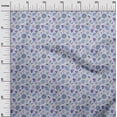 thumbnail image 3 of oneOone Rayon Light Purple Fabric Fruits Craft Projects Decor Fabric Printed By The Yard 56 Inch Wide, 3 of 4