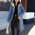 thumbnail image 2 of Tiqkatyck Sweater Vest Women Casual Solid Coat Jacket Hooded Pocket Reversible Wear Zipper Pocket Long Sleeve Coat Sweater Vest Khaki, 2 of 9