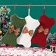 thumbnail image 3 of Calcetín de árbol de Navidad de hueso tejido navideño YONGSHENG paquete de 3 colgantes, 3 of 5
