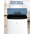 thumbnail image 6 of 14,000 BTU Portable Air Conditioner,Touch Control & Remote, 24Hrs Timer,3-in-1 AC Unit with Window Kit, Cools 750 Sq. Ft, 45 dB Ultra-Quiet,Dehumidifier & Fan Modes for Bedroom, Dark Grey Cover, 6 of 8