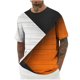 thumbnail image 1 of Mens Camisas de Manga Corta Impresión Casual Deportes Cuello Redondo Blusa, Poliéster Ligero para la Primavera Verano Al Aire Libre Uso Diario, 1 of 4