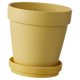 thumbnail image 4 of Maceta con platillo para cactus, maceta de interior resistente para plantas suculentas Amarillo, 4 of 9