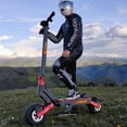 thumbnail image 4 of 48V 1200W Adult Electric Scooter with 34-mile Range, 28 mph top Speed, 265 pound Load Capacity, Front and Rear Dual Shock Absorbers, LED Screen Design, 11 in off-road Tires, NFC, Foldable Portability, 4 of 12