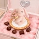 thumbnail image 5 of Juguetes de piscina, juguetes para bebés, juguetes para niños pequeños. Oso de peluche con forma de rosa y flor abrazando. Mesa combinada con llavero de flor pequeña tejida y oso pequeño. Bolsa colgan, 5 of 6