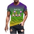 thumbnail image 1 of Camisetas de Manga Larga para Hombres Imprimir Fallow Cuello Redondo Camiseta, Moda Casual Manga Corta Mezcla de Algodón/Lino, 1 of 1