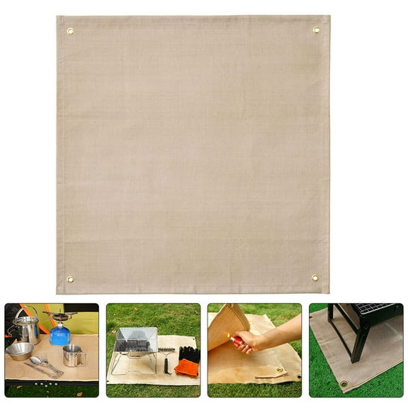 MLINS  Camping Carpet for Tent Fire Mat Small Size Fireproof Travel