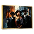 thumbnail image 2 of Designart "Fashion in Harlem Renaissance for African Americans" People Framed Wall Art - Global Orange Harlem Renaissance Living Room Framed Canvas Art, 2 of 6