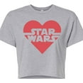 thumbnail image 3 of Star Wars - Valentine Heart Logo - Juniors Cropped Graphic T-Shirt, 3 of 5