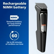 Philips Norelco Multi-groomer Series 3000, Powered Electric Trimmer MG3740/40, 1 Each - 13 Pieces