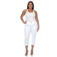 thumbnail image 1 of White Mark Jeans Capri pour Femmes Grande Taille, 1 of 5