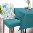thumbnail image 5 of Chair Covers Summer Ocean Sea Coral Dining Chair Slipcovers Shell Green Star Turtle Seahorse Stretch Removable Chair Seat Protector Party Decoration Set of 4, 5 of 6
