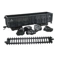 thumbnail image 2 of TISHITA 1:75 Train Accessories Model Ornament Home Decor Children Miniature Carriage Black Open Wagon, 2 of 8