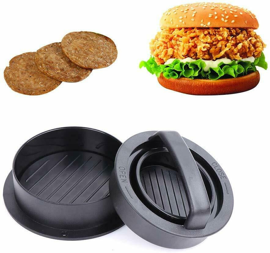Pure Grill 3-in-1 Burger Press Patty Maker with 100 Wax Papers for 