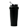 thumbnail image 1 of Injueey Botella coctelera de proteínas elegante y duradera para botella coctelera de fitness al aire libre con bolas agitadoras Cocina y Comedor Negro, 1 of 6