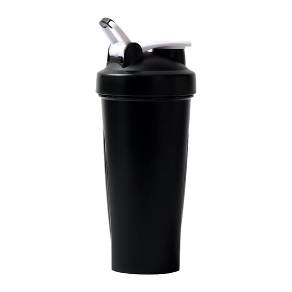 Toystoory Botella mezcladora de proteínas de tamaño portátil y elegante para un estilo de vida activo Botella mezcladora con bolas mezcladoras Cocina y Comedor Negro