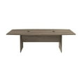 thumbnail image 3 of Bowery Hill 95" Boat Shaped Engineered Wood Conference Table in Hickory Brown, 3 of 6