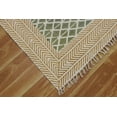 thumbnail image 4 of Casavani Hand Block Printed Green Cotton Living, Dining Room Area Carpets Indoor Outdoor Rug 12x15 feet, 4 of 6