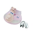 thumbnail image 2 of Sombrero Con Visera Para Niños Con Ventilador, Sombrero Para El Sol USB Para Parques Infantiles Al Aire Libre, Color Rosa, 2 of 8