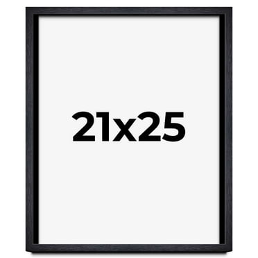 21x25 Shadow Box Frame Black | 1 Inches Deep Real Wood Farmhouse Shadowbox Display Frame | UV