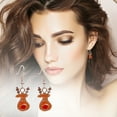 thumbnail image 4 of Fiudx Colgante Navideños, Conjunto de Joyas Festivas para Mujer, Elegantes Accesorios de Fiesta, Ideal Regalo con Un Diseño Único, Ideal para Banquetes, Ideal para Fiestas, a La Moda, Incluye 1 Par., 4 of 4