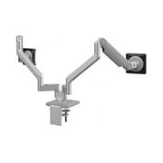 Humanscale M/Flex M2.1 - Mounting kit (Monitor arm, Combo Mount, 4" Straight/Angled/Dynamic Link, Dual Desk Mount, 2 Standard Monitor tilts) - for 2 LCD