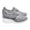 Grey, variant on NOKIO Fashion Rh𝗂nestones for Women S𝗅ip On We𝖽ge Casual Shoes with Side Zipper Comfortable Soft Cushion Sport Shoes Lightweight Outdoor Walking L𝗈afers for Back to College